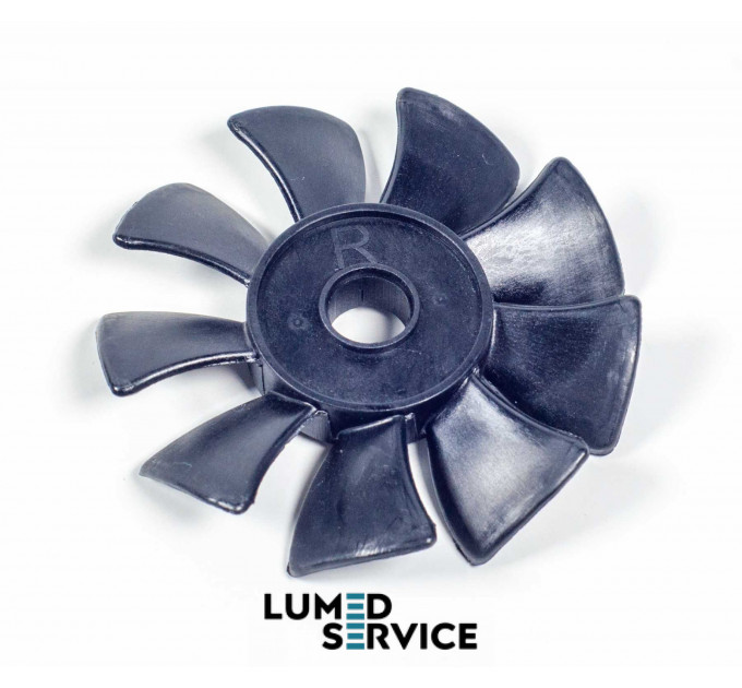 Вентилятор вал 17 мм  крильчатка двигуна китайського безмасляного компресора