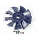 Вентилятор вал 17 мм  крильчатка двигуна китайського безмасляного компресора