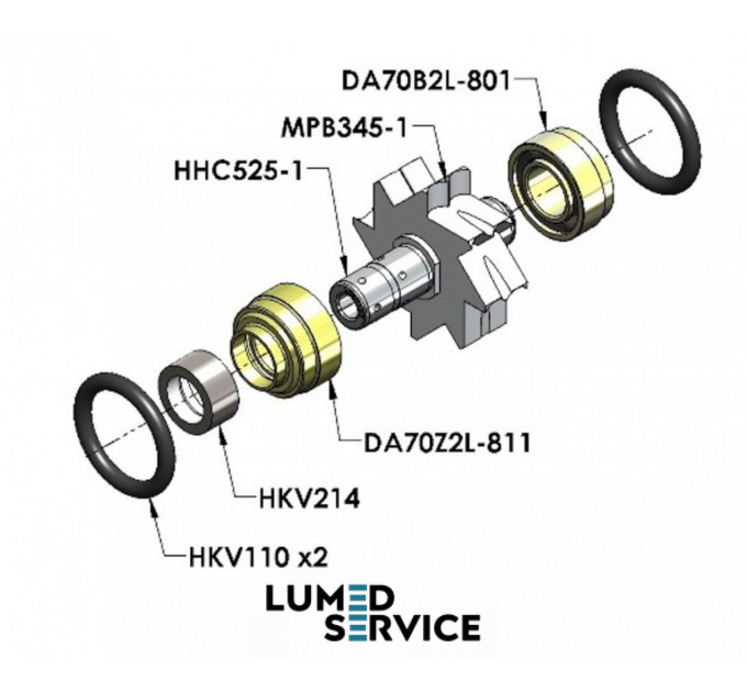 KAVO 650 Кераміка США роторна група для турбінного наконечника