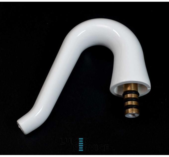 Носик для змиву плювальниці стоматологічної установки вигнутий класичний довгий