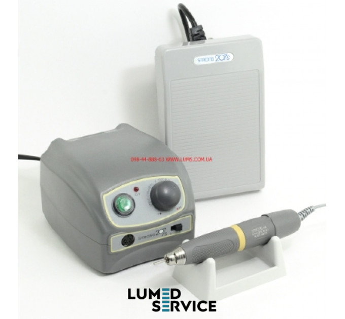 Зуботехнічний дриль Strong 207S (мотор Strong 106, 45 000 обертів в хвилину, 180 Вт, 4,5 Н*см)