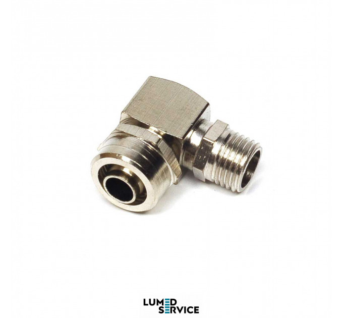 Штуцер кутовий PH 1/4 гайка для шланга 8х12 для компресора