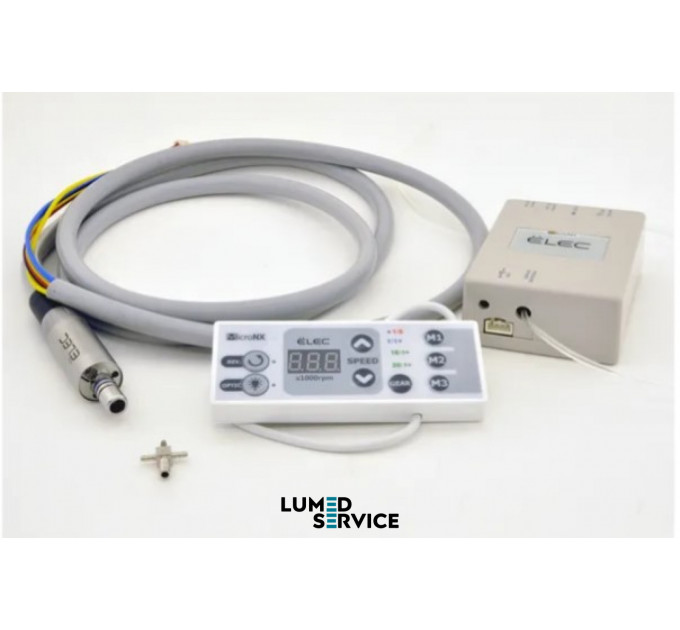 Мікромотор Micro-NX ELEC LED безщітковий з подачею води комплект для вбудовування 