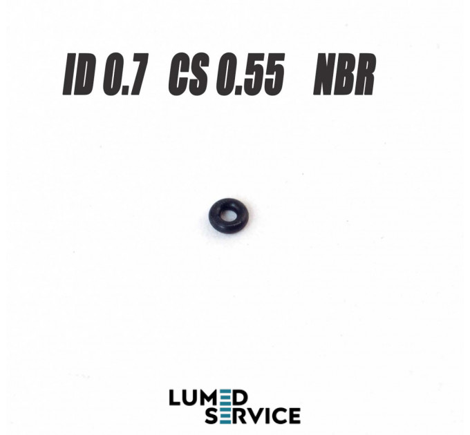 Кільце ущільнювальне 0,7×0,55 мм NBR для мікромотора Bien-Air MC2 / MC3 (Ref. 705.02.65-010)