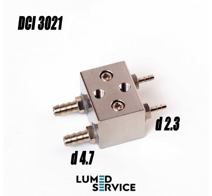 Блок керування потоком для стоматологічної установки з виходами 2.3 і 4.7 мм DCI 3021