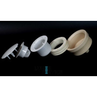 Фланець плювальниці зі зливним колектором злив донизу для стоматологічної установки