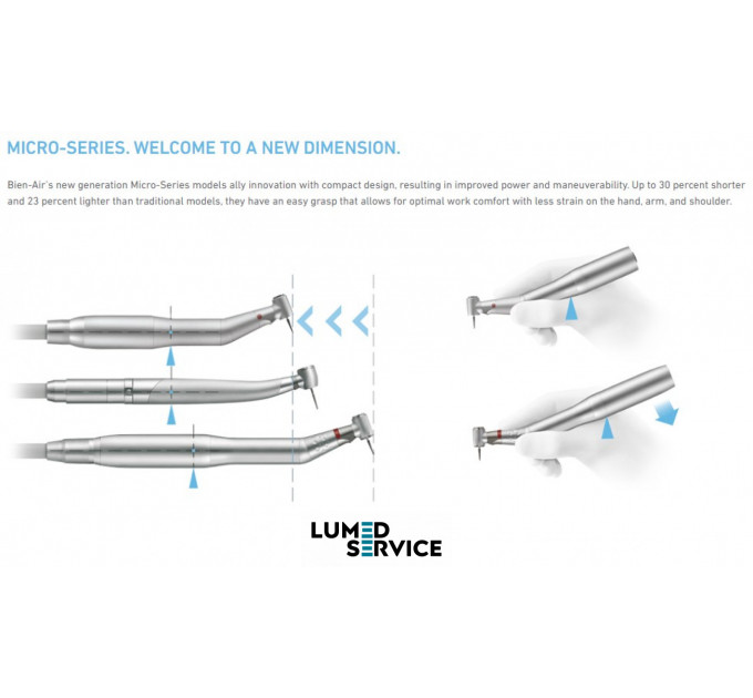 Мікромотор Bien-Air MC3 LED із внутрішньою водою стоматологічний 