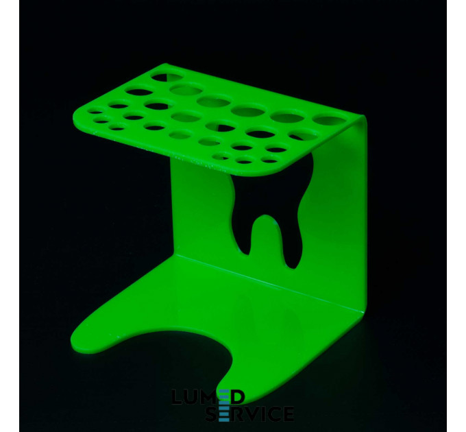 Підставка 25 шприців зелена для стоматологічних фотополімерних композитів