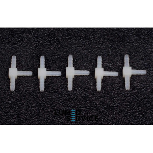 З'єднувач пластик трійник 3 мм для пневмошлангів у стоматологічних установках (упаковка 5 шт)