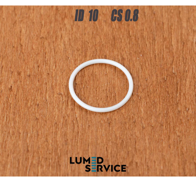 Кільце ущільнювальне 10×0,8 мм PTFE (біле) для Satelec