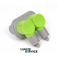 Фільтр пилососа 8мм та слиновідсмоктувача 8мм спарений з прямокутним фланцем для стоматологічної установки