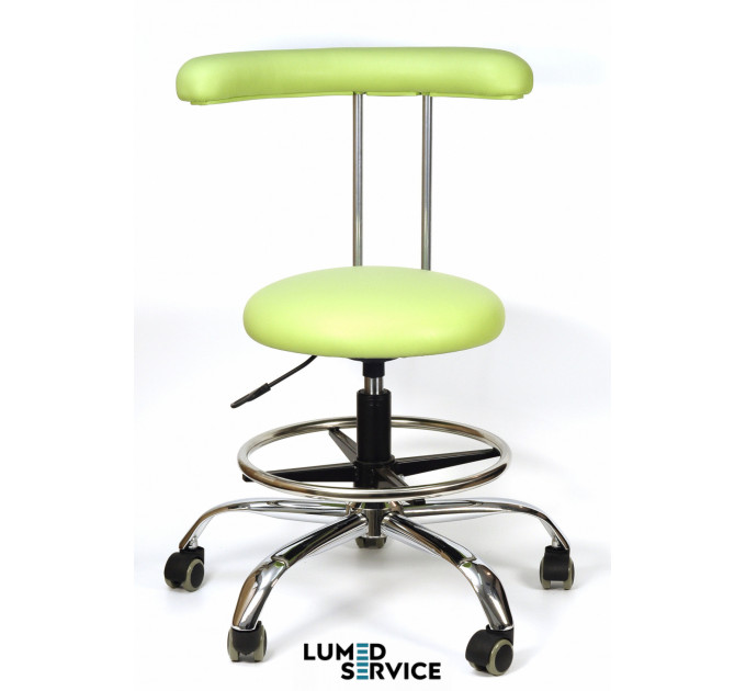 Стілець А03 висота 51-63 см з кільцем для асистента та стоматолога