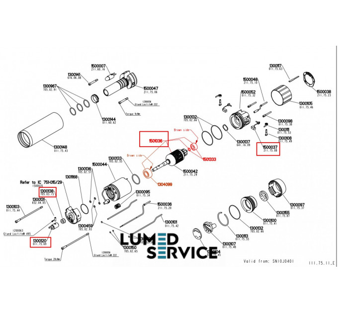 Якір Bien-Air MC3 LK ремонтний набір для стоматологічного мікромотора