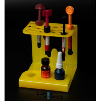 Підставка 25 шприців +3 баночки жовта для стоматологічних фотополімерних композитів