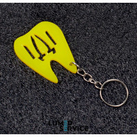 Брелок зубний набір 10 шт колір асорті випадковий акрил