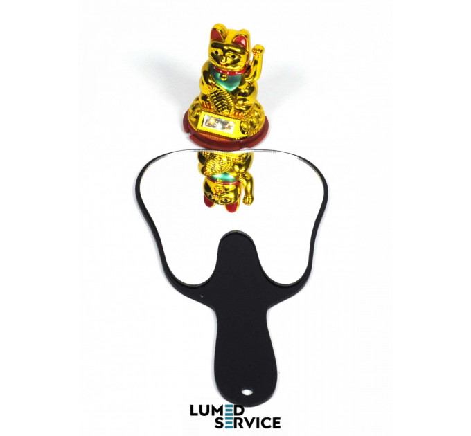 Дзеркало зуб чорне акрил оглядове для пацієнта