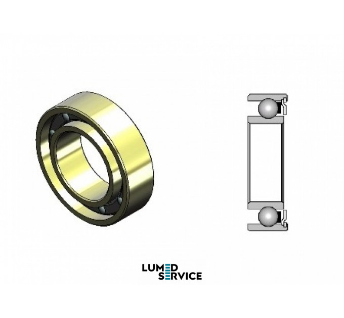 4*7*2 втоплене внутрішнє кільце 1,6 мм Кераміка/ сепаратор Torlon/ Німеччина/ підшипник для підвищуючих стоматологічних наконечників KAVO