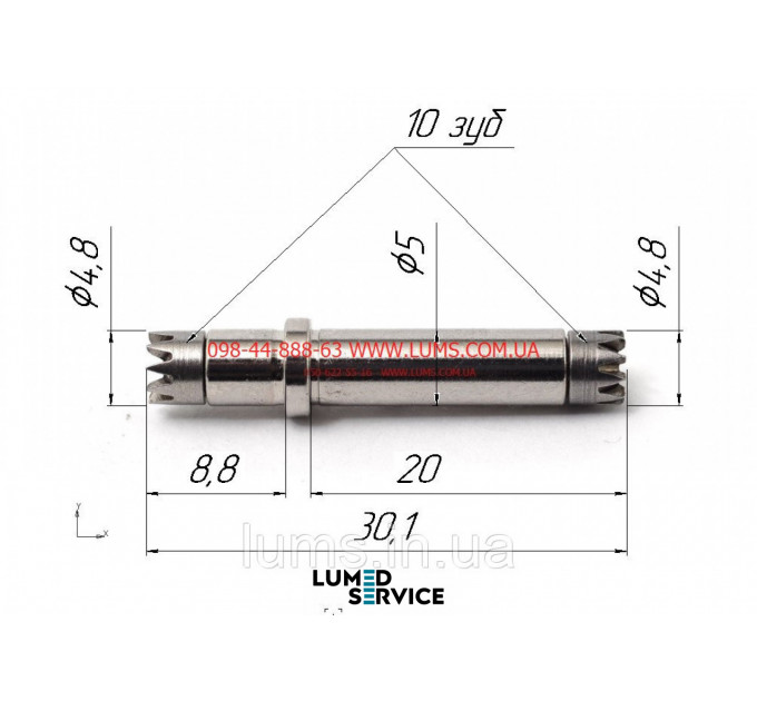 COXO  1:1 Китай вал проміжний кутового наконечника