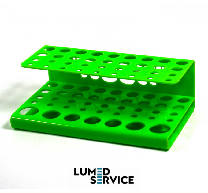 Підставка 36 шприців +7 бондів зелена для стоматологічних фотополімерних композитів