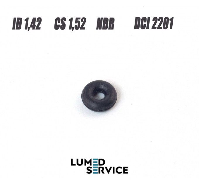 Кільце ущільнювальне 1,42×1,52 мм NBR (аналог DCI 2201) для стоматологічного обладнання
