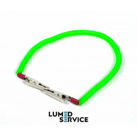 Затискач спіральний пластиковий для серветок нагрудних зелений