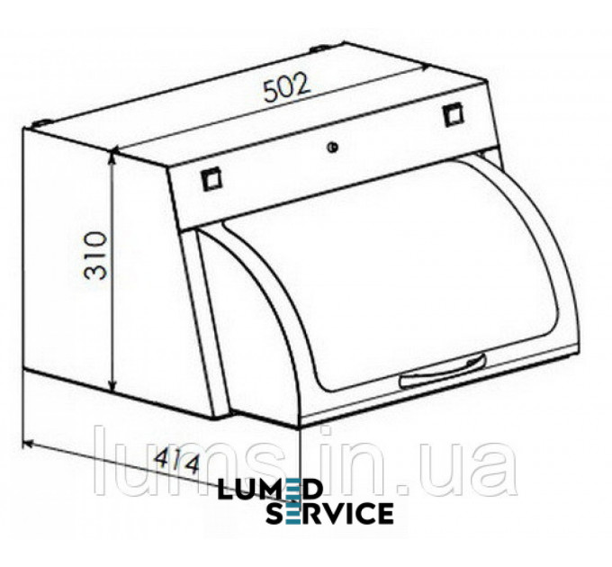Камера ПАНМЕД-1М 500 мм кришка скло для зберігання стерильного інструменту