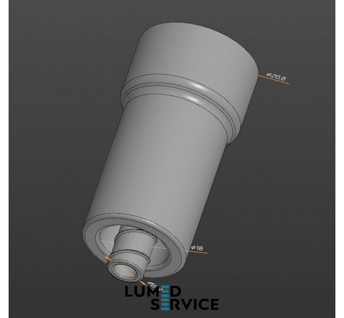 Перехідник SIGER для наконечника слиновідсмоктувача шланг 8 мм для стоматологічної установки 3Д