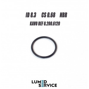 Кільце ущільнювальне 8,3×0,68 мм NBR для KAVO (Ref. 0.200.6120)