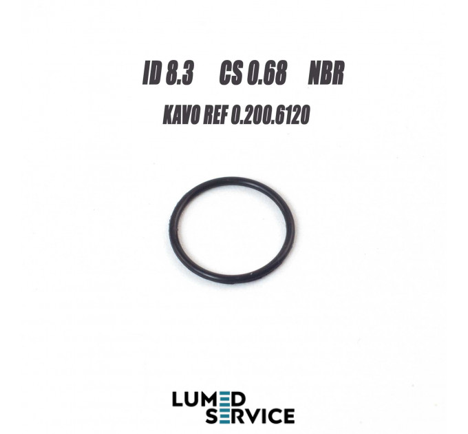 Кільце ущільнювальне 8,3×0,68 мм NBR для KAVO (Ref. 0.200.6120)
