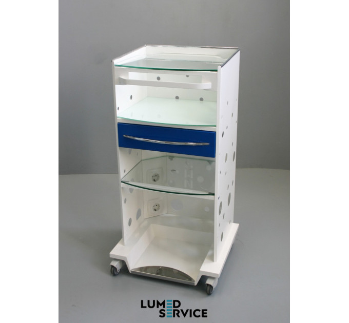 Столик Panmed ПАНОК 4-400 зі скринькою 40*33 см прямокутний для стоматологічного кабінету