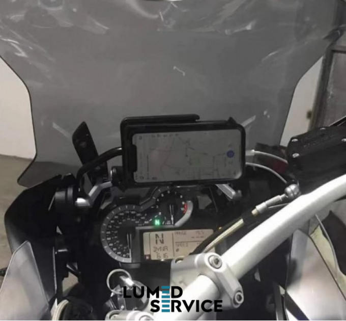 Тримач для телефона на руль мотоцикла с зарядкою