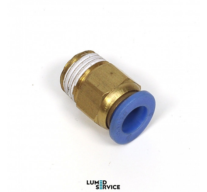 Штуцер прямий PU6 РН1/8 фітинг цанговий швидкознімний з різьбою