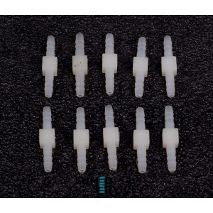 З'єднувач пластик ялинка 3 мм для пневмошлангів у стоматологічних установках упаковка 10 шт