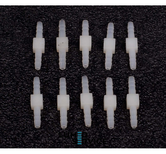 З'єднувач пластик ялинка 3 мм для пневмошлангів у стоматологічних установках упаковка 10 шт