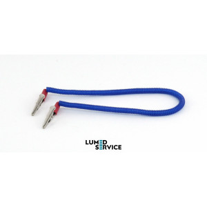 Затискач спіральний пластиковий для серветок нагрудних синій