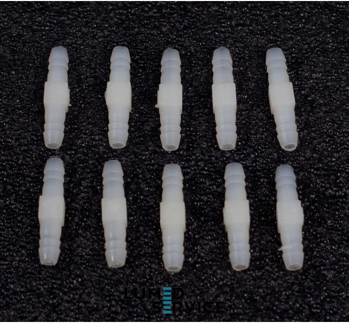 З'єднувач пластик ялинка 5 мм для пневмошлангів у стоматологічних установках упаковка 10 шт