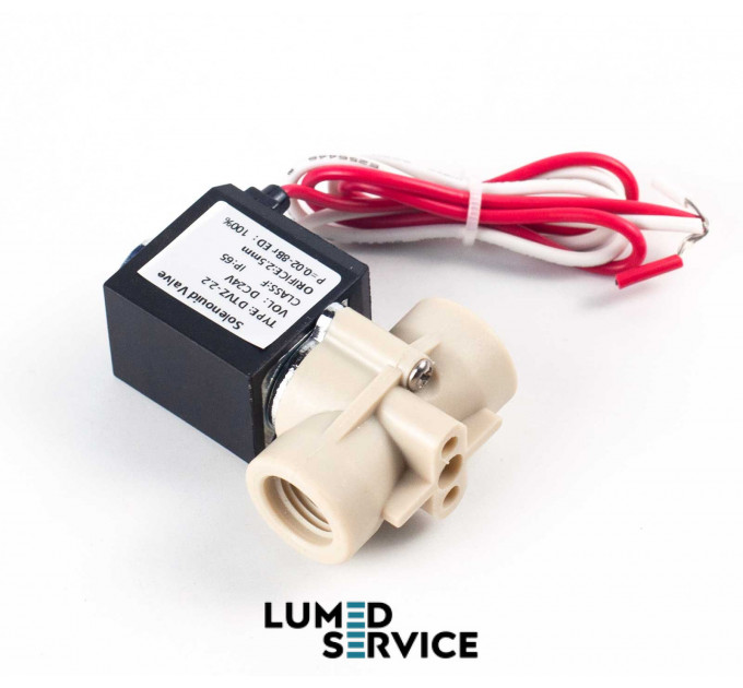 Клапан електромагнітний 24В DC штуцер 4,5 мм с гайкою для стоматологічної установки