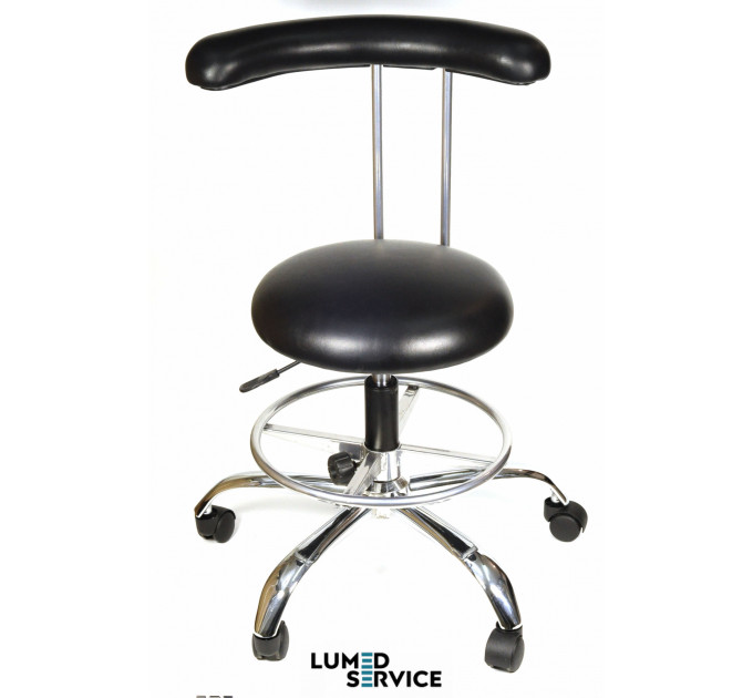 Стілець А03 висота 51-63 см з кільцем для асистента та стоматолога