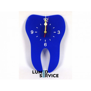 Годинник зуб синій акрил для стоматологічного кабінету