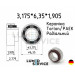 3,175*6,35*1,905 внутрішнє кільце 2,779 сепаратор виступає Кераміка/ сепаратор Torlon/ Німеччина/ підшипник для підвищуючих стоматологічних наконечників KAVO 25 LPA