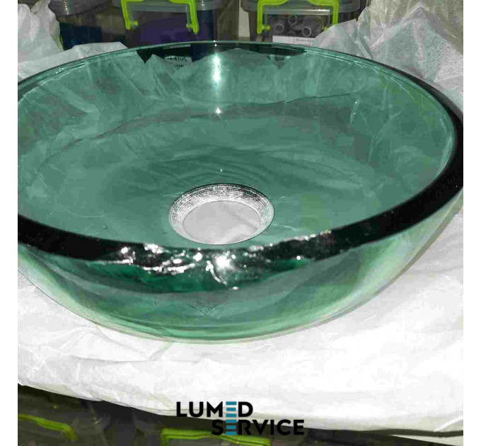 Плевательница стеклянная без горловины D260  для стоматологической установки ЗНЕЦІНКА