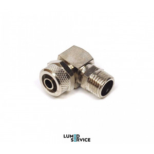 Штуцер кутовий PH 1/4 гайка для шланга 6x10 для компресора