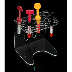 Підставка 25 шприців прозора для стоматологічних фотополімерних композитів