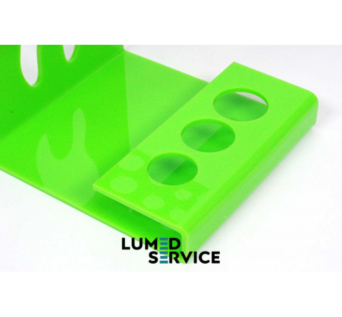 Підставка 25 шприців +3 баночки зелена для стоматологічних фотополімерних композитів