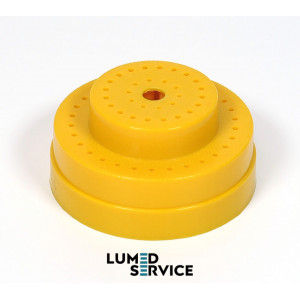 Підставка Китай жовта для борів та фрез кругла з кришкою