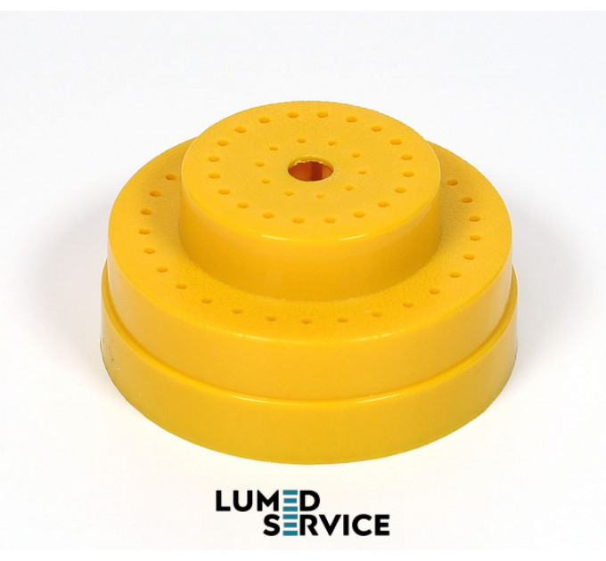 Підставка Китай жовта для борів та фрез кругла з кришкою