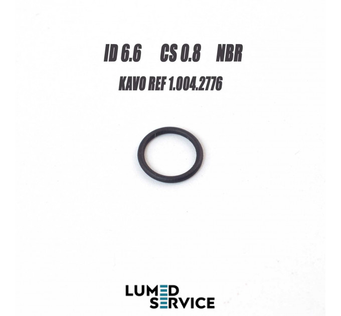 Кільце ущільнювальне 6,6×0,8 мм NBR для KAVO (Ref. 1.004.2776)