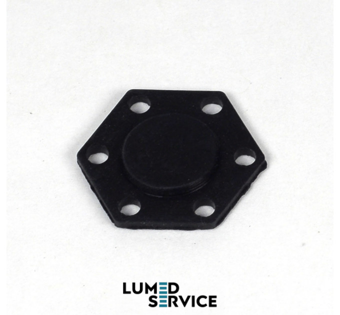 Мембрана водно-притискного шестигранного клапана 22 мм для стоматологічної установки 