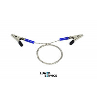 Затискач ланцюжок хром для нагрудних серветок