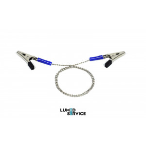 Затискач ланцюжок хром для нагрудних серветок